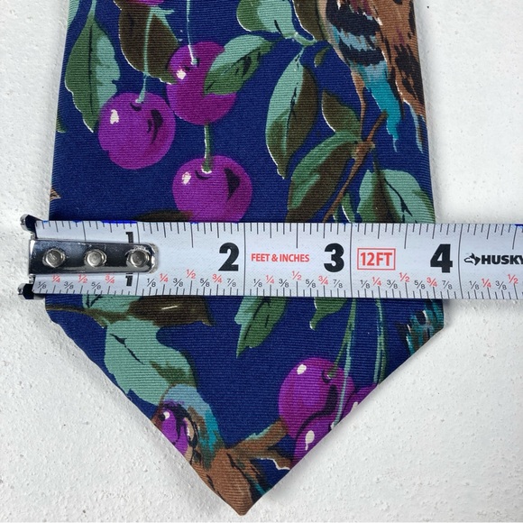 Vintage Don Loper Tie Beverlly  Hills 100% Silk Floral Men's - Picture 9 of 12